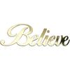 Believe Gold Foiled Word Sticker - Little B