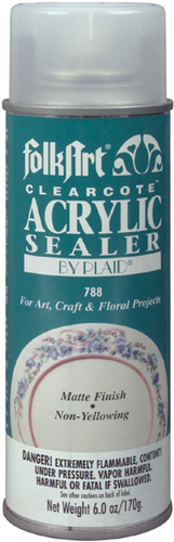 Shop Plaid FolkArt ® Finishes - Clearcote™ Aerosol Acrylic Sealer - Matte,  6 oz. - 788 - 788