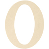 O - MDF Classic Font Wood Letters & Numbers 9.5"