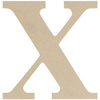 X - MDF Classic Font Wood Letters & Numbers 9.5"