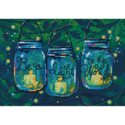 7"X5" 14 Count - Be A Light Mini Counted Cross Stitch Kit