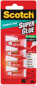 .017oz - Scotch Super Glue Gel 4/Pkg
