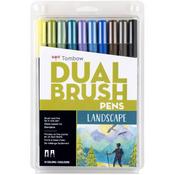 Landscape - Tombow Dual Brush Markers 10/Pkg