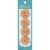 Natural W/Rose Lace - Jolee's Boutique Burlap Mini Flowers 4/Pkg
