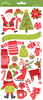 Holly Jolly Carstock Stickers - Pebbles