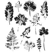 Leaf Prints Tim Holtz Cling Stamps