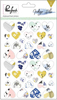 Hearts Chipboard Stickers - Indigo Hills - Pinkfresh