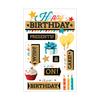Happy Birthday 2 Paper House 3D Stickers