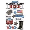 American Hero 2 Paper House 3D Stickers