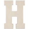 H - Baltic Birch University Font Letters & Numbers 5.25"