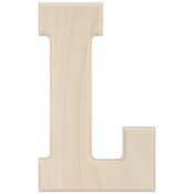 L - Baltic Birch University Font Letters & Numbers 5.25"