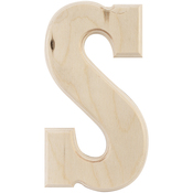 S - Baltic Birch University Font Letters & Numbers 5.25"