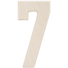 7 - Baltic Birch University Font Letters & Numbers 5.25"