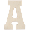 A - Baltic Birch University Font Letters & Numbers 5.25"