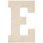 E - Baltic Birch University Font Letters & Numbers 5.25"