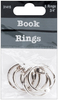 Silver - Book Rings .75" 5/Pkg