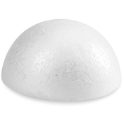 Smooth Stryofoam Half Ball 3.25"