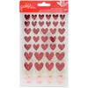 My Funny Valentine Glitter Heart Stickers - Pebbles