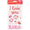 My Funny Valentine Puffy Phrase & Icon Stickers - Pebbles