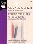 Blue, Pink & White - Tailor's Chalk Pencil Refill