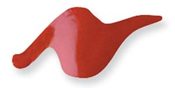 Shiny - Deep Red - Scribbles 3D Fabric Paint 1oz
