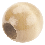 Natural - Round Wood Beads 20mm 8/Pkg