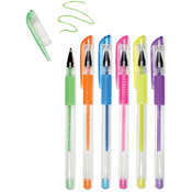 Neons - Living In Color Color-Flow Glitter Gel Pen Set 6/Pkg