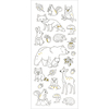 Woodland Creatures - Living In Color Art Therapy Glitter Stickers