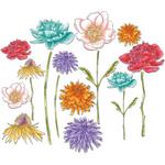 Flower Garden & Mini Bouquet - Sizzix Framelits Dies By Tim Holtz