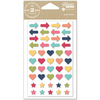 Arrows, Hearts & Stars - Day 2 Day Planner Epoxy Stickers