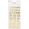 Advent Gold Foil - Trimcraft Simply Creative Christmas 3D Stickers