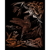 Hummingbird - Copper Foil Engraving Art Kit 8"X10"