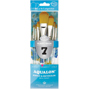 7/Pkg - Aqualon Filbert Brush Set