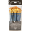 Round 12/Pkg - Gold Taklon Value Pack Brush Set