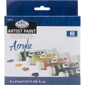 Assorted Colors - Acrylic Paint 21ml 6/Pkg