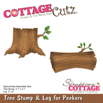 Tree Stump & Log for Peekers, 2" To 3.1" - CottageCutz Die