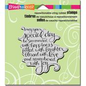 Special Day - Stampendous Cling Stamp 4.75"X4.5"