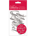 Silver - Papermania Create Christmas Foiled Words Stickers