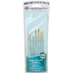 Gold Taklon Detail 7/Pkg - Value Pack Brush Sets
