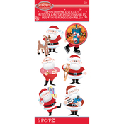 Santa - Rudolph The Red Nosed Reindeer Stickers - Jolees