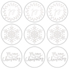 Silver Joy - Lucky Dip Foil Stickers 4"X4" 3/Pkg