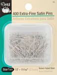 Size 17 400/Pkg - Extra Fine Satin Pins