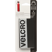 Black - VELCRO(R) Brand Industrial Strength Tape 4"X2" 2/Pkg