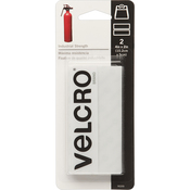 White - VELCRO(R) Brand Industrial Strength Tape 4"X2" 2/Pkg