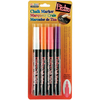 Fluorescent Violet, Orange, Red & White - Bistro Chalk Marker Fine Point Set 4/Pkg