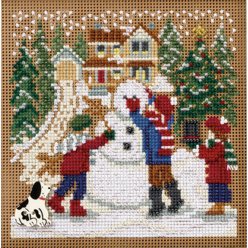 Mill Hill Buttons & Beads Counted Cross Stitch Kit 5X5-Santa's Treats  Winter (14 Count)