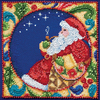 5"X5" 18 Count - Jim Shore Santa Counted Cross Stitch Kit