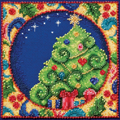 5"X5" 18 Count - Jim Shore Tree Counted Cross Stitch Kit