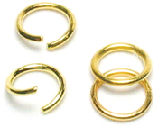Gold Jump Rings 6mm - Jewelry Basics Metal Findings 300/Pkg