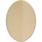 5"X7"X.31" - Basswood Oval Thin Plaque